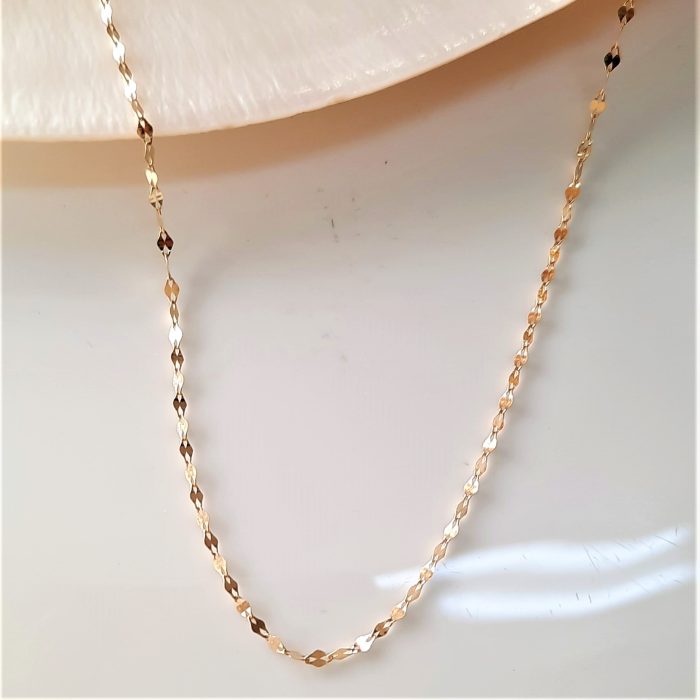 زنجیر پولکی طلا - Image 6