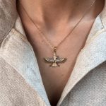 پلاک طلا فروهر دو رنگ - Image 3