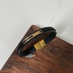 دستبند چرم و طلا کد 3054