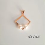 پلاک طلا مروارید البرنادو مربع - Image 5