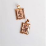 پلاک طلا وان یکاد چهارقل مستطیل - Image 5