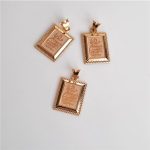 پلاک طلا وان یکاد چهارقل مستطیل - Image 2