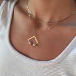 پلاک طلا مروارید البرنادو مربع - Image 2