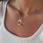 پلاک طلا مروارید البرنادو بیضی