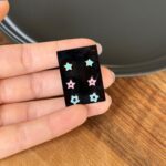 گوشواره میخی ستاره مینا کاری