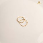 گوشواره طلا حلقه ای 1/5 سانت
