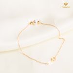 دستبند طلا تک مروارید البرنادو