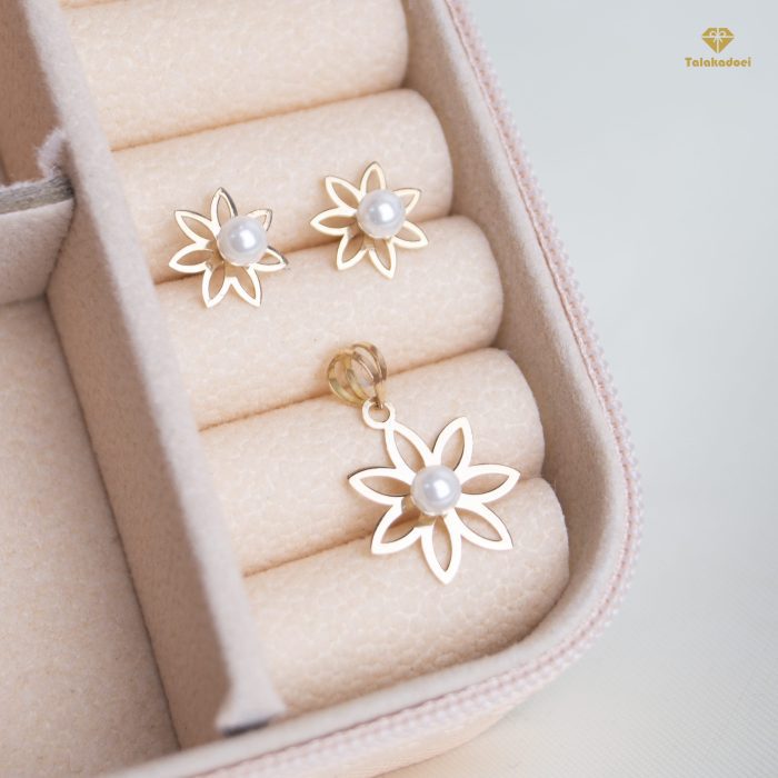 نیمست طلا مرواریدی گل - Image 2