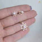 نیمست طلا مرواریدی گل - Image 3