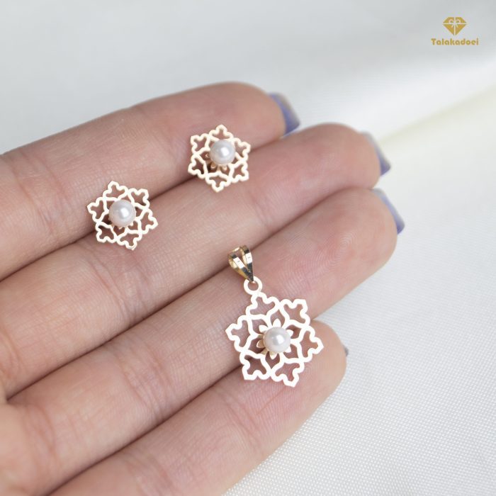 نیمست طلا دونه برف مرواریدی - Image 3