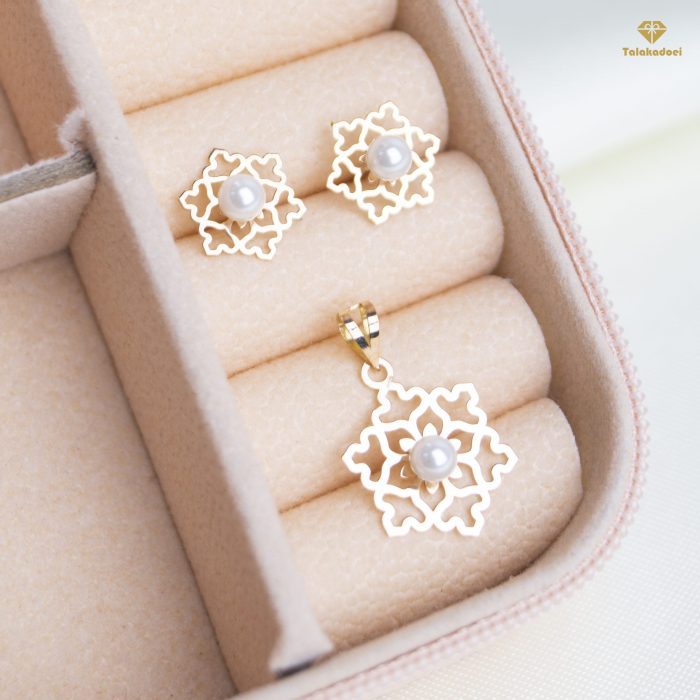 نیمست طلا دونه برف مرواریدی - Image 2