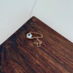 سنجاق طلا چشم نظر فرشته