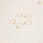 پیرسینگ طلا حلقه ای بینی