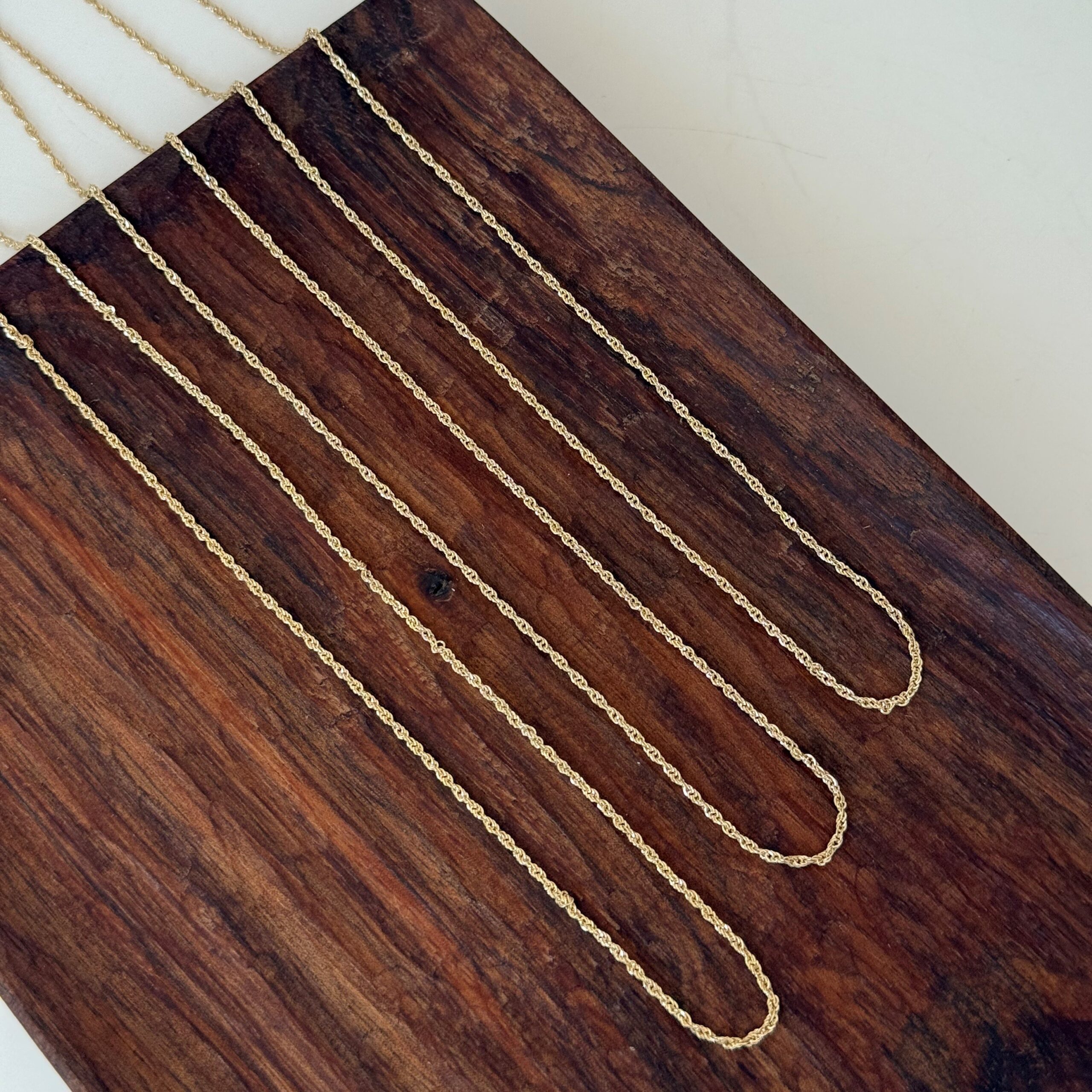 IMG_1997 زنجیر طلا طنابی 1 میل - Image 1
