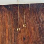 گوشواره بخیه ای لوتوس