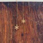 گوشواره بخیه ای گل کد 363