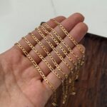 دستبند طلا فیگارو 4 میل - Image 2