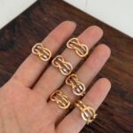 انگشتر طلا گره تخت - Image 3