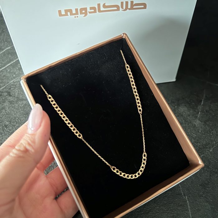 گردنبند  طلا کارتی زنجیری - Image 2