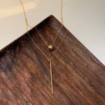 گردنبند دو رج گوی و خط - Image 2