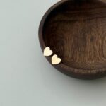 گوشواره میخی قلب لیزری