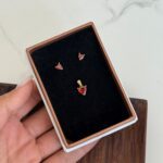 نیمست طلا قلب سنگی - Image 2