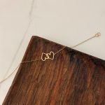 دستبند زنجیری دو قلب