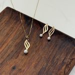 نیمست طلا برگ مرواریدی