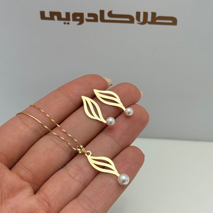 نیمست طلا برگ مرواریدی - Image 2