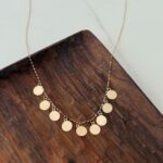 گردنبند سکه ای دایره  کد 758