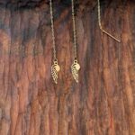 گوشواره بخیه ای بال