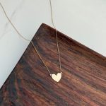 گردنبند طلا متصل قلب مینیمال تو پر