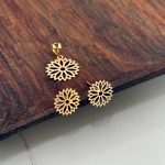 نیمست طلا لیزری گل کد 1000