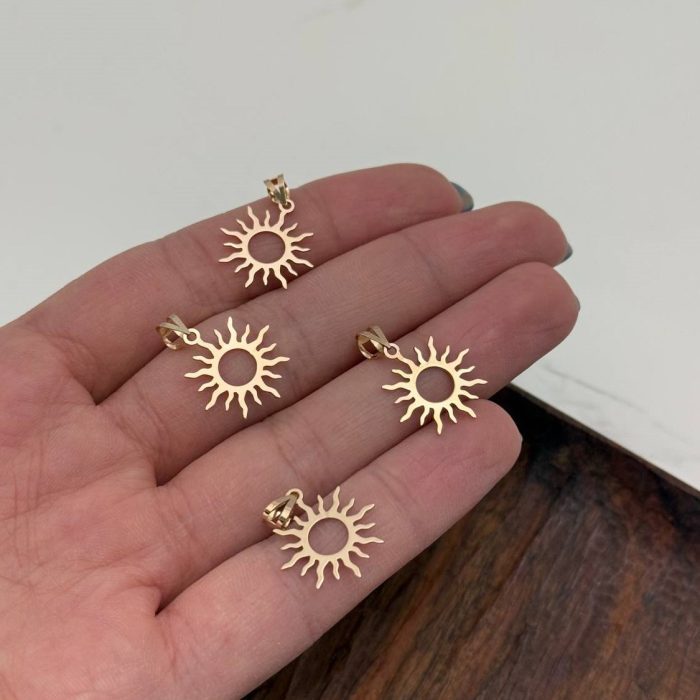 پلاک طلا خورشید - Image 2