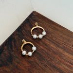 پلاک طلا مروارید البرنادو دایره - Image 3