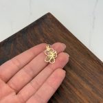 پلاک طلا گل - Image 2