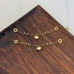 دستبند طلا کارتی قلب دامله