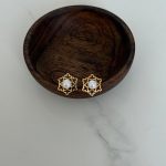 گوشواره میخی برف مرواریدی