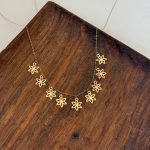 گردنبند گل سکه ای کد 750