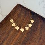 گردنبند گل سکه ای کد 751