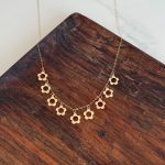 گردنبند گل سکه ای کد 752