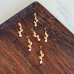 پلاک طلا برگ مرواریدی