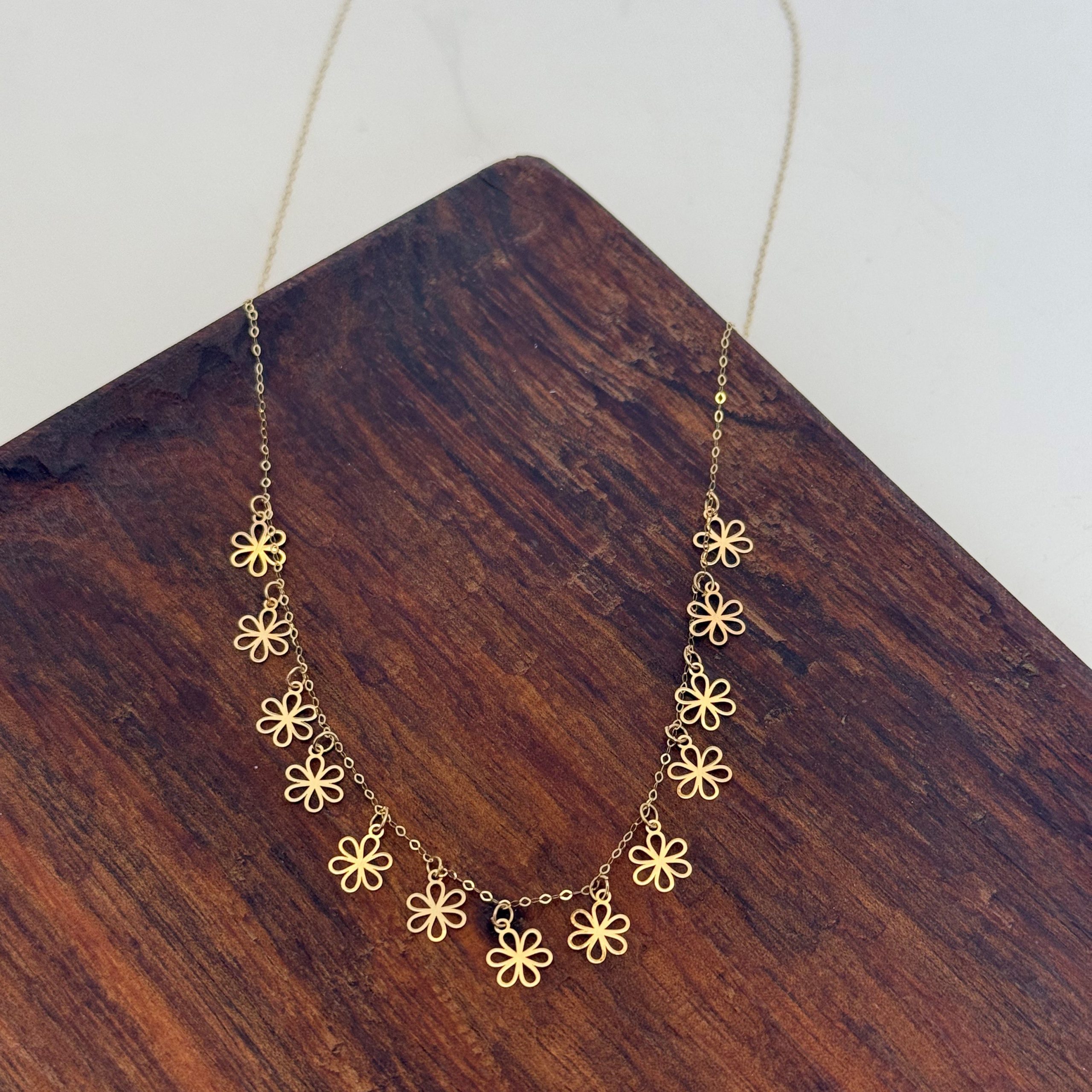 IMG_7918 گردنبند سکه ای گل کد 760 - Image 1