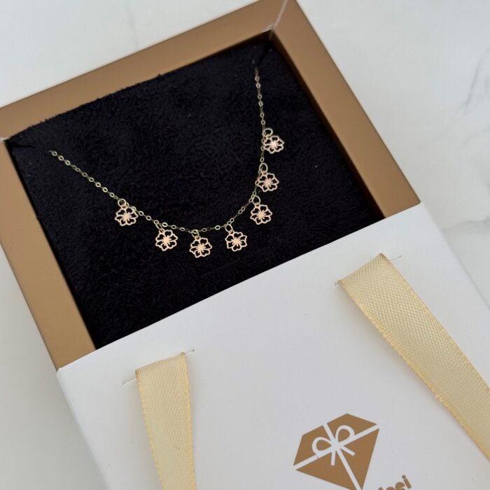 گردنبند سکه ای گل کد 757 - Image 2