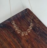 گردنبند پروانه سکه ای فانتزی