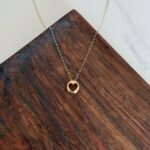 گردنبند سه بعدی دایره قلب سوپر