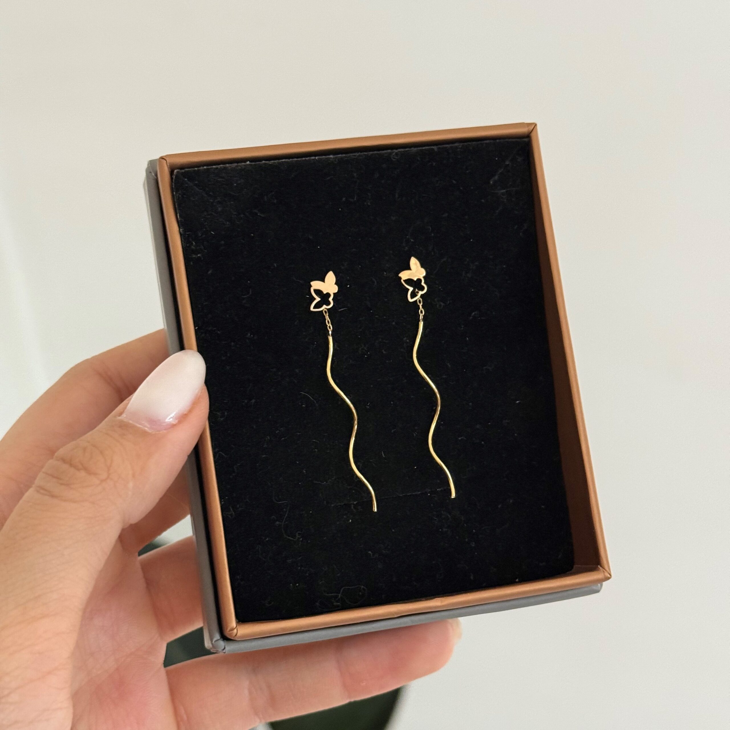 IMG_1548 گوشواره پیچ دوپروانه - Image 1