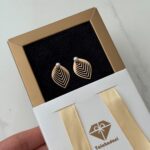 گوشواره میخی برگ مرواریدی