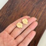 گوشواره میخی برگ مینیمال کد 358