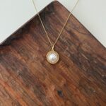 پلاک طلا ورساچ مرواریدی